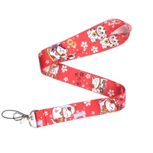 CA236 Lucky Cat талреп телефон веревочные брелоки телефон шнурок для ключей ID карты ремешки шеи брелоки