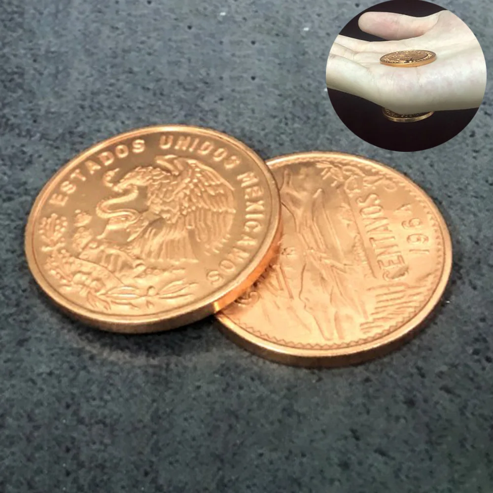 Magnetico Messicano 20 Centavo Coin (Super Forte, 2.86 Centimetri, Rame) Trucchi Di Magia Close Up Magia Moneta Apparendo Magia Trucco Puntelli