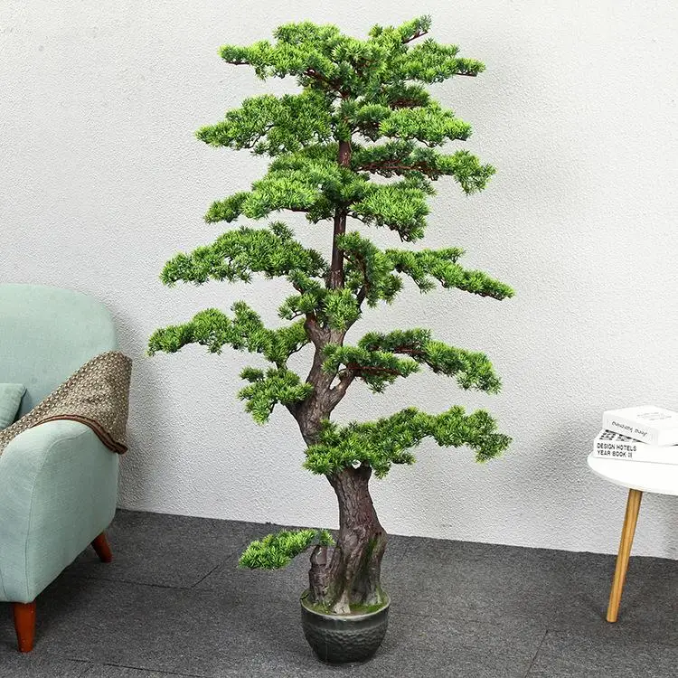 

Fake tree 1.6 meters Guest-Greeting Pine artificial tree large greenery plant bonsai indoor living room fake plants