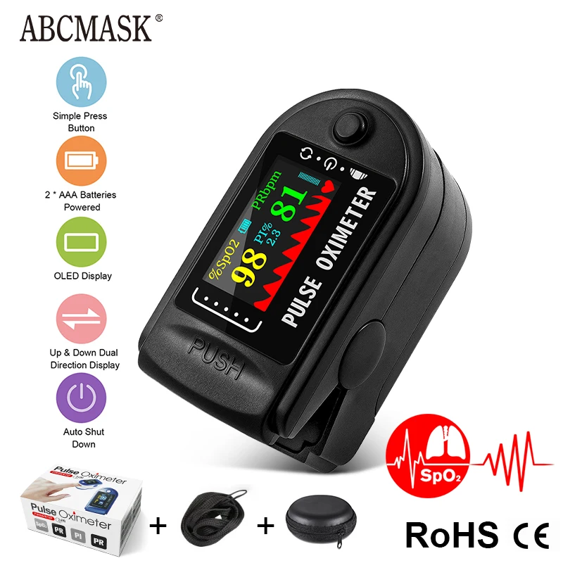 Импа Ульс перста насыщения кислородом монитор оксиметра Пальчиковый