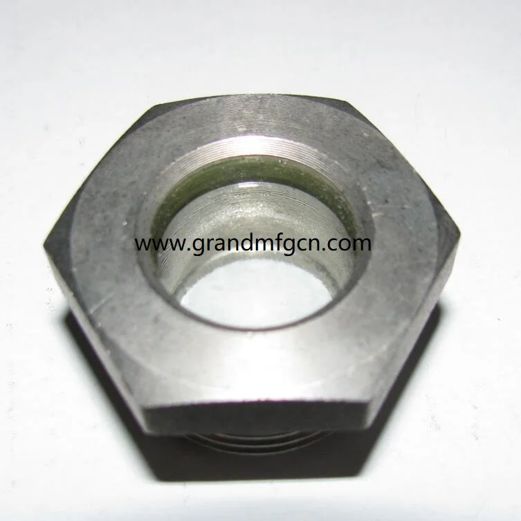 NPT 1" Steel nicke plated fused sight glass oil level sight window for refrigeration equipments nickel plated
