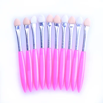 

10PCS Portable Eye Shadow Sponge Applicator Eyeshadow Makeup Brush Sponge Stick Tool Top Quality Hot Sale