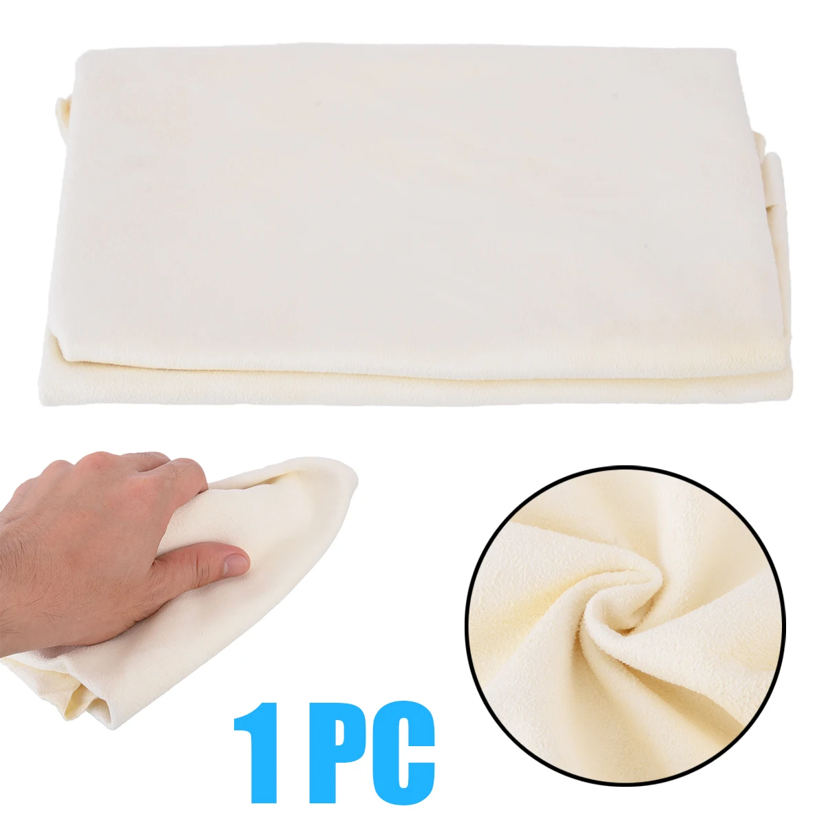 

30*60cm Natural Shammy Chamois Car Cleaning Cloth Genuine Leather Wash Suede Absorbent Quick Dry Towel Streak Free Lint Free