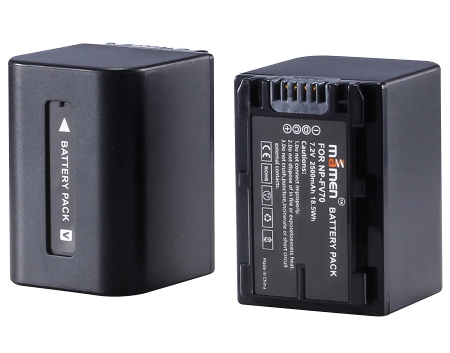 Mamen 4 шт. NP-FV70 NP FV70 NPFV70 замена цифровой батарейный блок для sony HDR-CX230 CX150E CX170 CX300 Z1 Перезаряжаемые Камера батареи