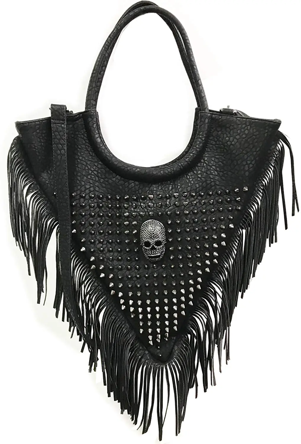 Angel Kiss Bag Bolso Con Bandolera Con Calavera Y Remaches Bolsos