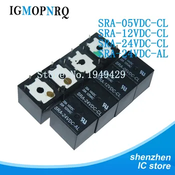 

5PCS/LOT Relay SRA-12VDC-CL SRA-05VDC-CL SRA-24VDC-CL SRA-24VDC-AL Relays 5PINS 12v 5v 24v DC High Quality