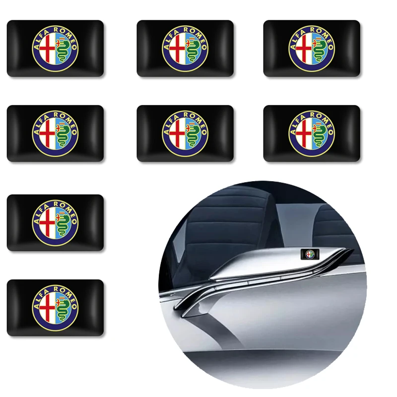 

10PCS Carbon Fiber Car Stickers for Alfa Alpha Romeo 159 147 156 Giulietta 147 159 Mito KEYRING Auto Rearview Mirror Accessories