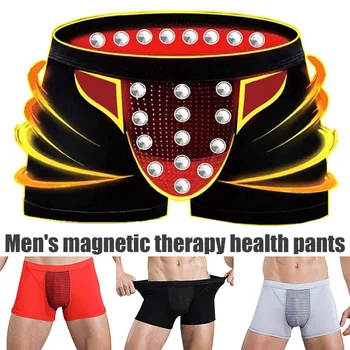

Hot Sale Black Men Male Health Care Magnetic Boxer Shorts Breathable Elastic Casual Underwear Male Sexy Underwear J9
