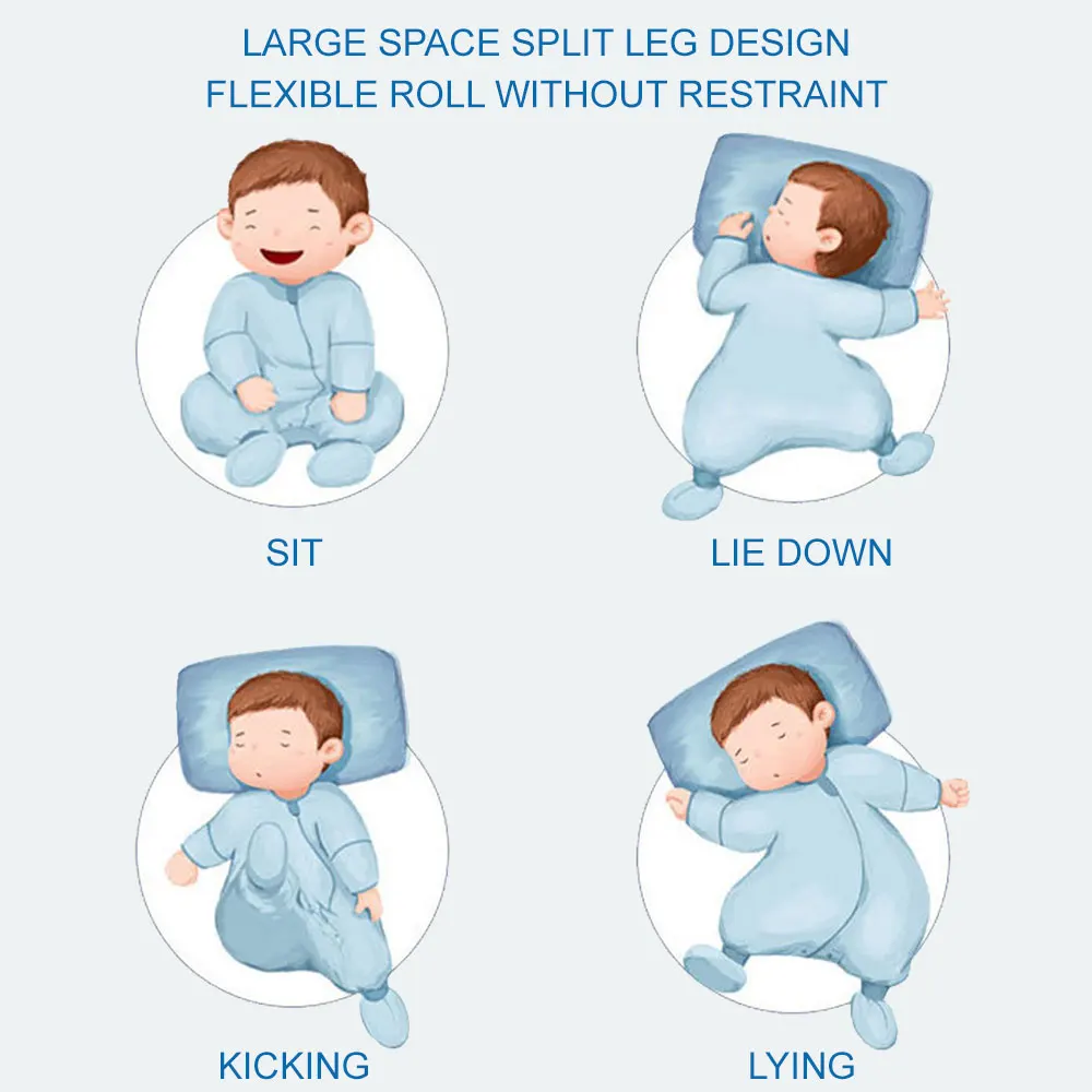 Children's Sleeping Bag Autumn And Winter Thickened Baby Cartoon Split-legged Sleepsacks With Detachable Sleeves For Boys Girls Bedding