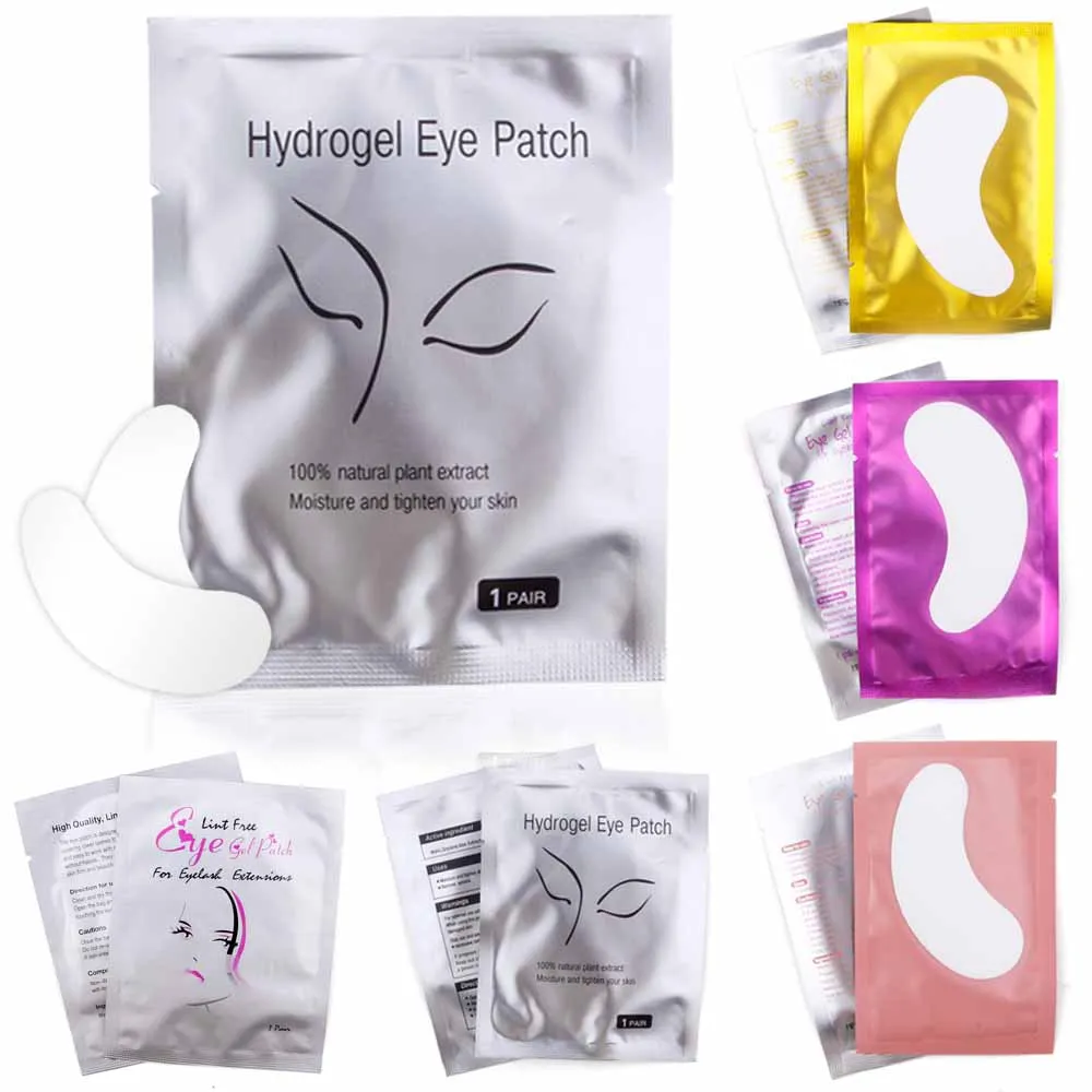 50 пар под накладками для глаз удлинитель ресниц накладки Прививка гидрогелевые