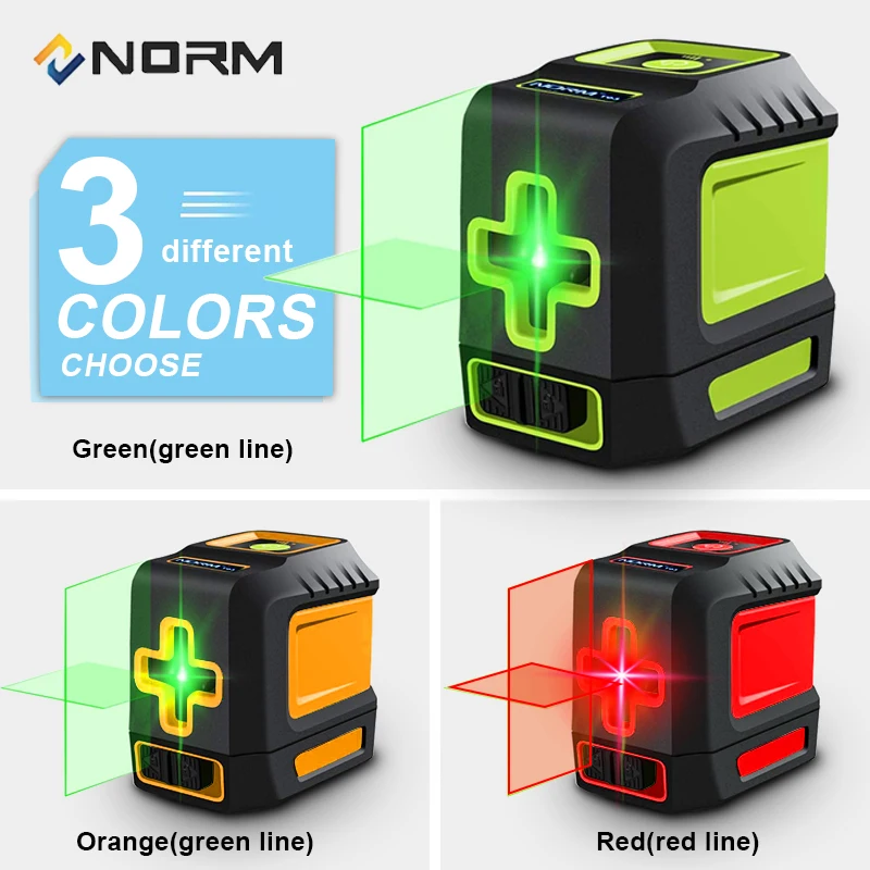 Лазерный уровень Norm Mini с 2 поперечными линиями самонивелирующийся нивелир