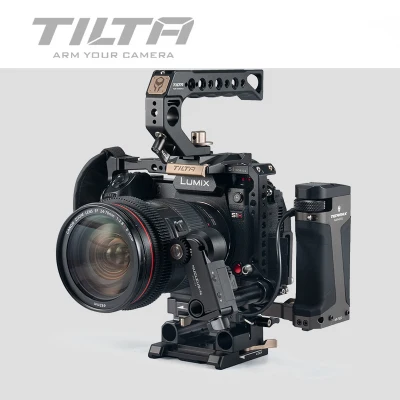 TILTA Камера клетка для PANASONIN S1 S1H S1R DSLR W/Холодный башмак гарнитурой вспышки