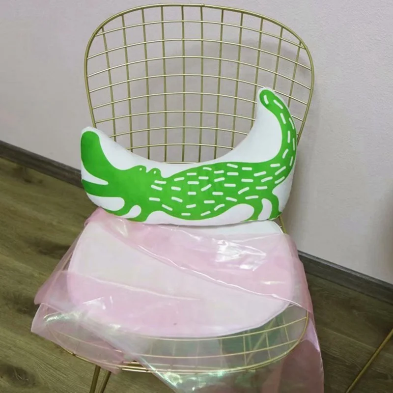 Green-Crocodile Kawaii Медведь подушка мультфильм животное птица/крокодил/обезьяна двусторонняя печать Кукла Малыш игрушка - Цвет: Green-Crocodile