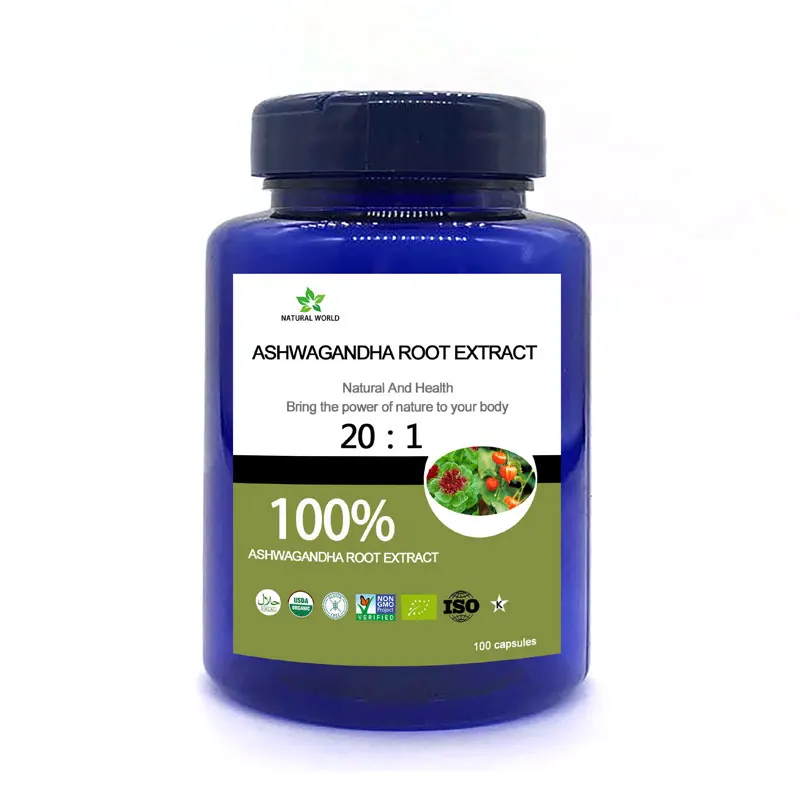 

Natural Ashwagandha Root Extract 100pcs/bottle 100% Ashwagandha Root Extract powder