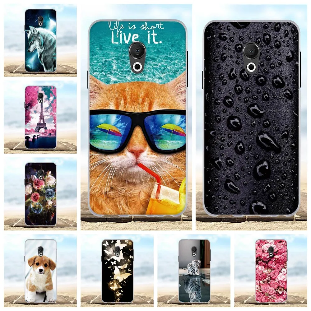 Силиконовый чехол-бампер для Meizu 15 Lite чехол с милым рисунком M15 3D Сумка телефона s |