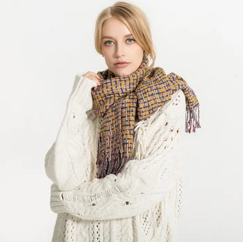 

182*63cm Cashmere imitation Shawl Scarf Autumn Winter Scarves Men Foulard Square Hijab Ladies wrap muffler pareo female hijab