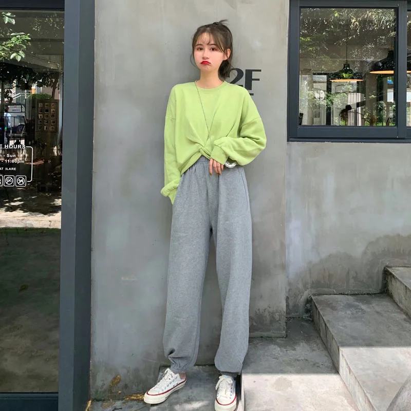 Moda feminina/рубашка с длинными рукавами; женская одежда; футболки; Простые однотонные повседневные стильные Осенние футболки с круглым вырезом и перекрестными ремешками; pvetement femme