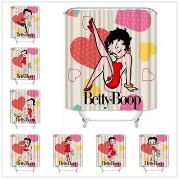 

Musife Custom Betty Boop Shower Curtain Waterproof Polyester Fabric Bathroom With Hooks DIY Home Decor