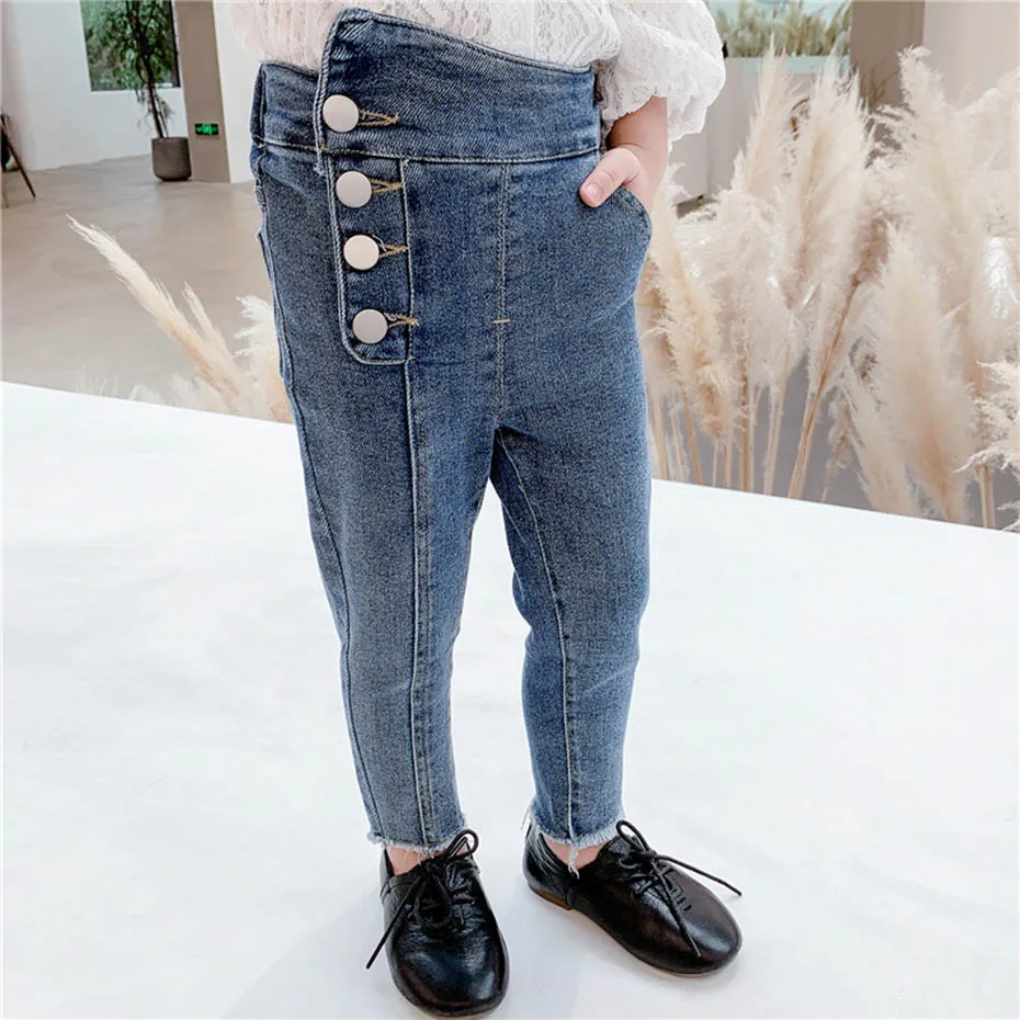 Toddler Baby Jeans Solid Color Jeans For Girls Autumn Winter Jeans Baby  Girls Casual Style Kid Clothes|Jeans| - AliExpress