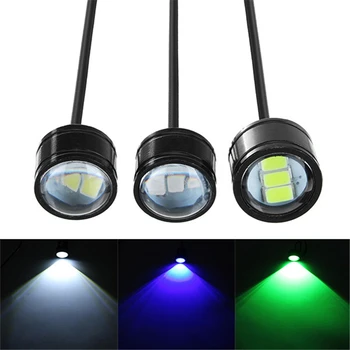 

12V Motorcycle Handlebar LED Headlights Running Spotlight Blue/Green/White Waterproof 3 Color Universal for Scooter Motorcycle