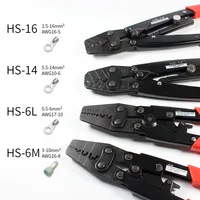 HS-16 Japanese Crimping Pliers Cable Lug Crimper Tool Bare Terminal Crimper  Hand tools for non-insulated cable links 1