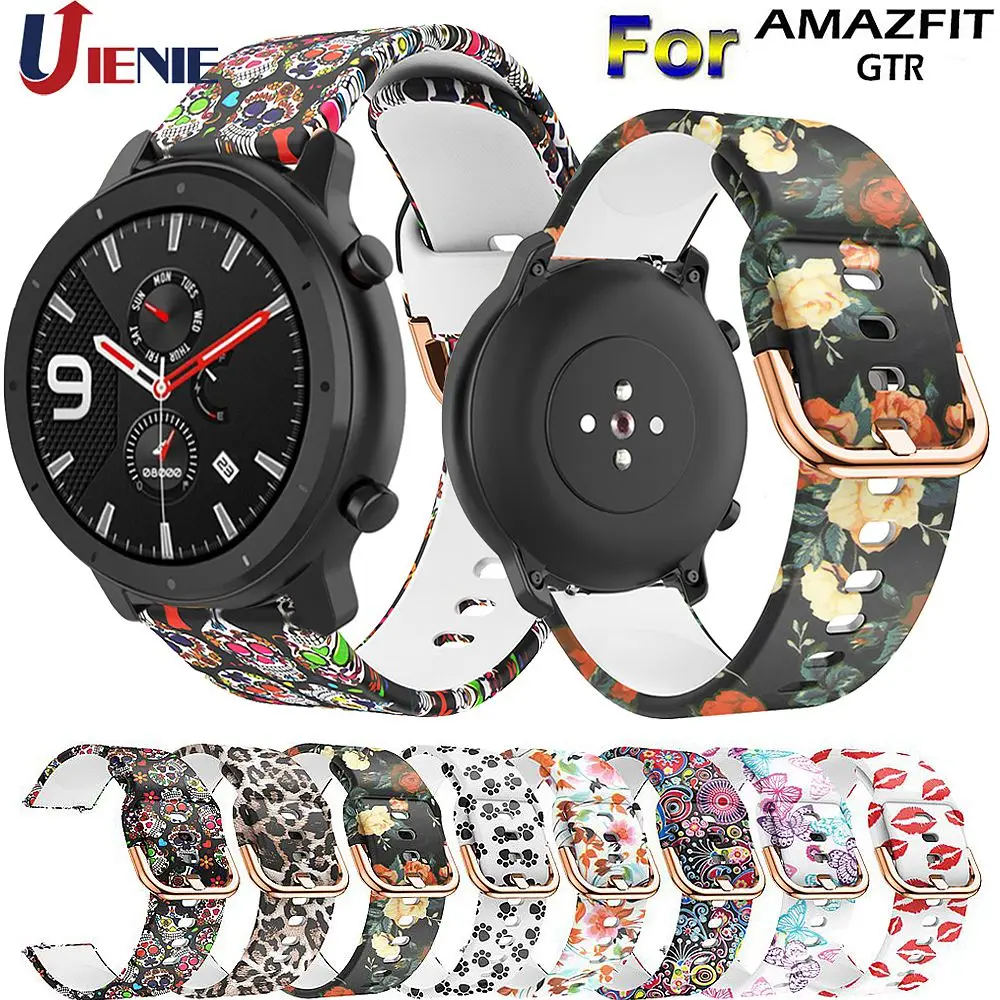 Ремешок силиконовый для Xiaomi Huami Amazfit GTR 42 мм/GTS /Bip Lite спортивный сменный Браслет