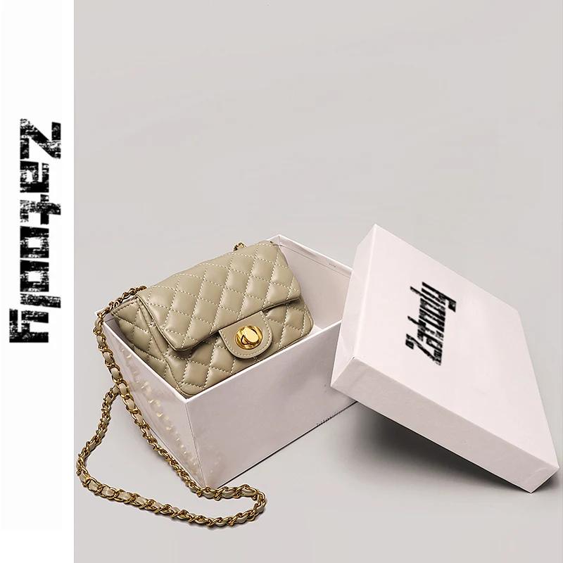

The Latest Style In 2019, Fashionable French Minority High-level Sense Package Inclined Bag Popular Chain Bag Simple Atmosphere