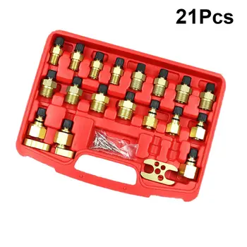 

21Pcs Automotive Air Conditioning Leakage Detection Joint Tools And Equipmen Leak Check Plug Maintenance Instrument Excavator