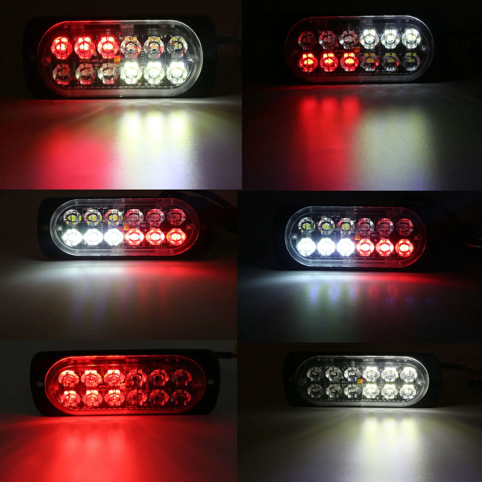 12 шт. 12LED автомобильный Грузовик аварийный Маяк Предупреждение опасности вспышка стробоскоп светильник 36 Вт