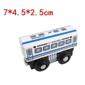 

EDWONE wooden magnetic train for Tmas wooden tracks can be connected to the Tmas train variety wooden train E19 Maiwei