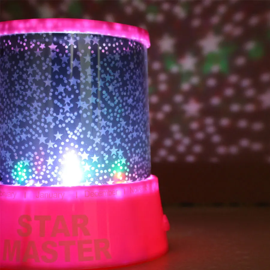 5 В USB RGB Ночной светильник, светодиодная лампа для детей, для сна, светодиодная rgb лампа, романтический красочный проектор, звездное небо, звезда, луна, Рождество