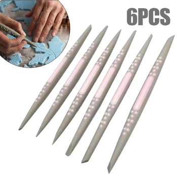 

6pcs Silicone Rubber Clay Shaper Sculpting Modelling Pottery Tools Set
