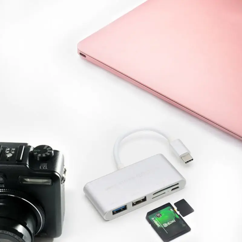 USB C3.1 type-C OTG для чтения карт/USB 3,0 концентратор/SD/TF адаптер для ноутбуков типа C A5YA