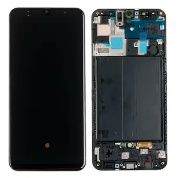 

For Samsung Galaxy A50 SM-A505 LCD Screen Display Touch Digitizer With Frame Assembly Black Original LCD For Samsung A50 A505