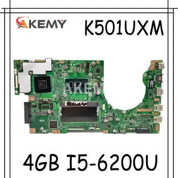 شراءAkemy جديد! K501UXM اللوحة لابتوب For Asus K501UW K501UXM K501UQ اللوحة الأصلية DDR4 4G-RAM I5-6200U GTX950M-2GB