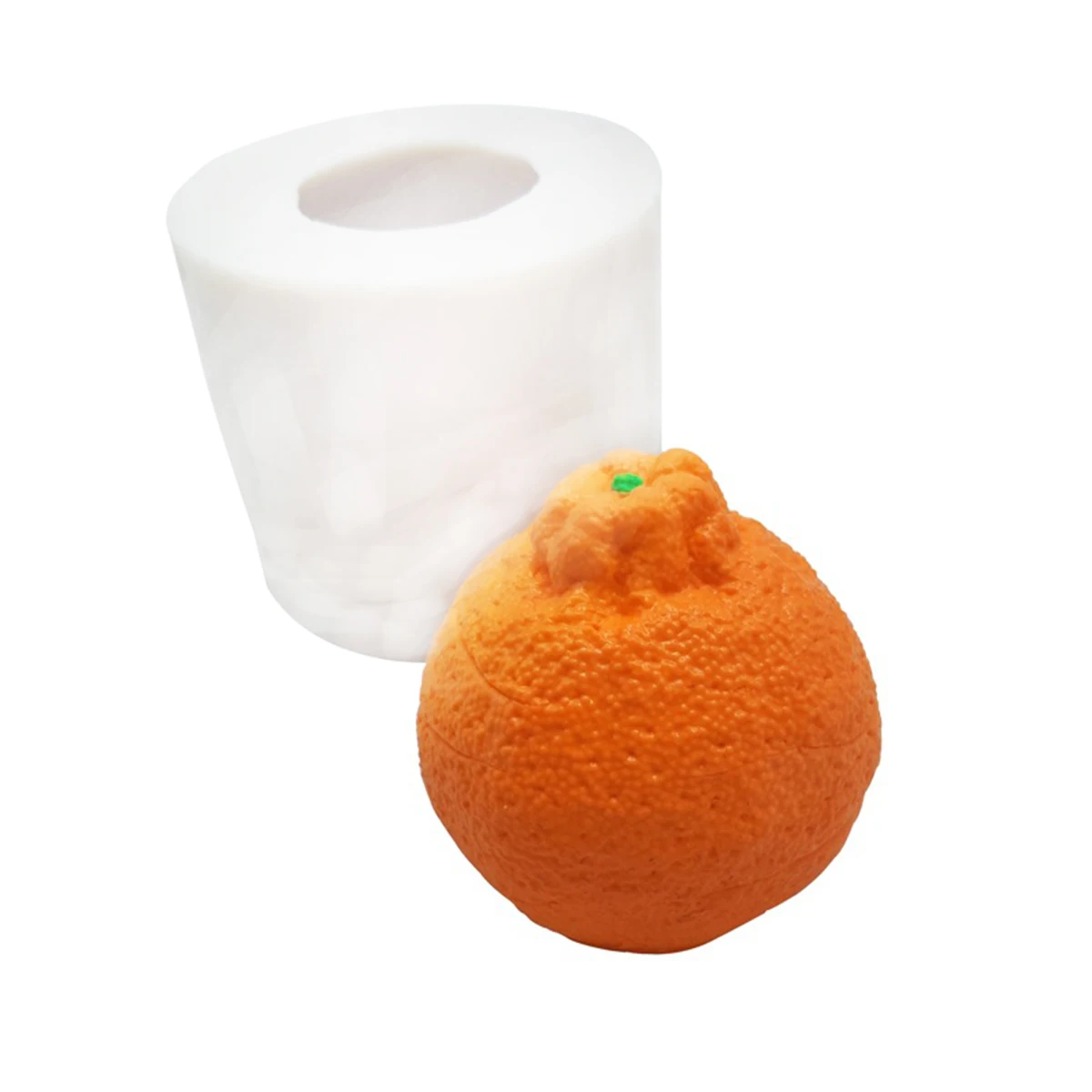 Orange Transparent Силиконовая форма для торта, форма для апельсина/яблока, инструменты для выпечки тортов, мусс, силиконовые формы для 3D поделок, кухонная выпечка - Цвет: Orange Transparent