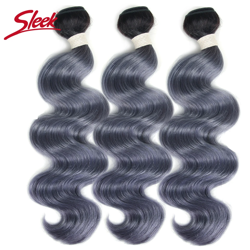 Sleek-Colorful-Hair-Pre-colored-Ombre-Bundle-TT1B-SG18-Color-Brazilian-Hair-Weave-Bundles-Body-Wave