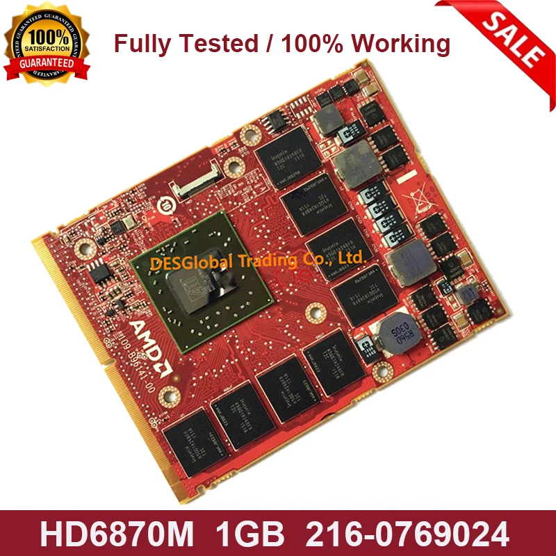 

Original HD6870 HD6870M GDDR5 1GB 216-0769024 Video Graphics VGA Card For Dell Alienware M15X R2 M17X R2 R3 M18X Fully Tested