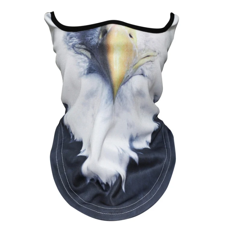 25 Mask Halloween Half-Face 3D Animal Print Cycling Outdoor Sports Mask Warm Windproof Scarf Halloween Party Men Women Mask Gift - Цвет: 25