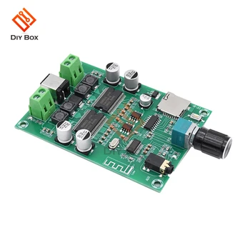 

XH-A354 DC12V 2A bluetooth 5.0 amplifier board module two-channel digital power amplifier board YDA138-E 20W+20W DIY kit stereo