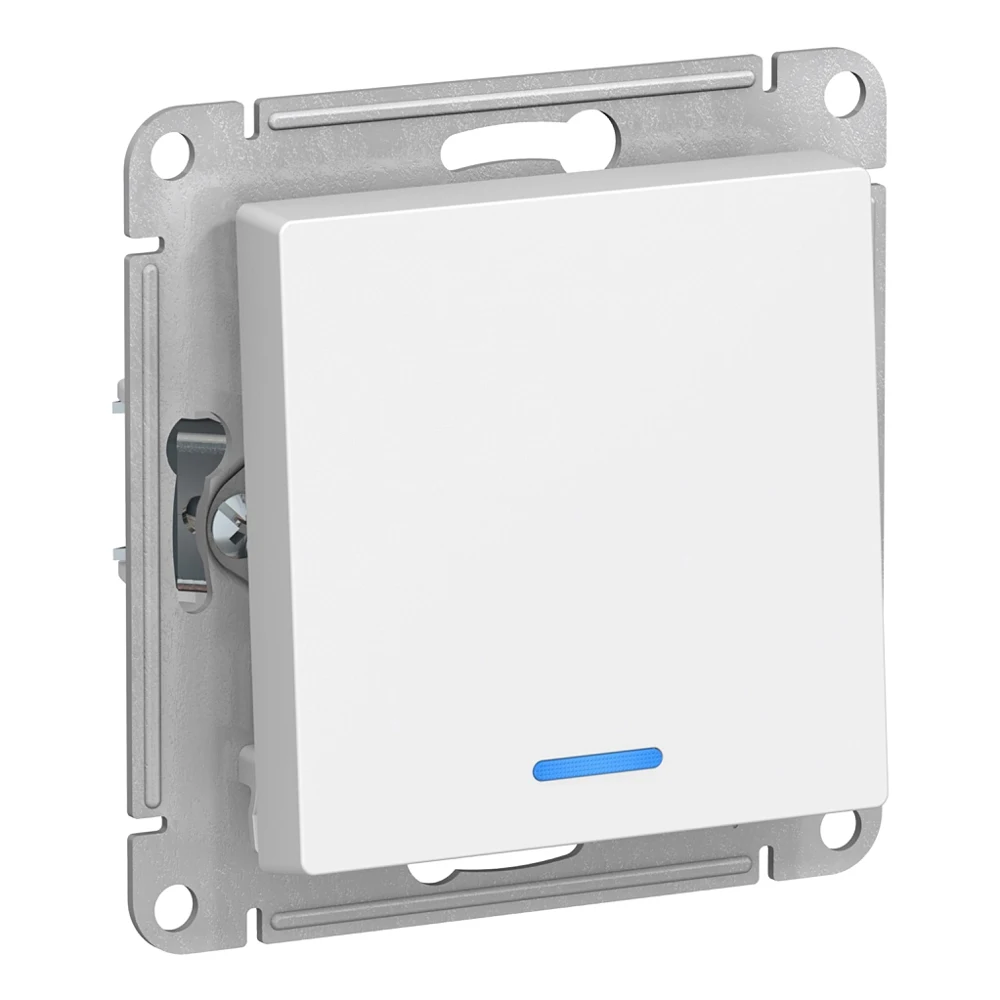 Механизм выключателя SCHNEIDER ELECTRIC ATN000113 1-кл. atlas design с подсветкой (сх.1а) 10ах бел |