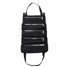 Car Tool Roll Up Bags Canvas Storage Pouch Tools Tote Sling Holder Back Seat Organizer Black