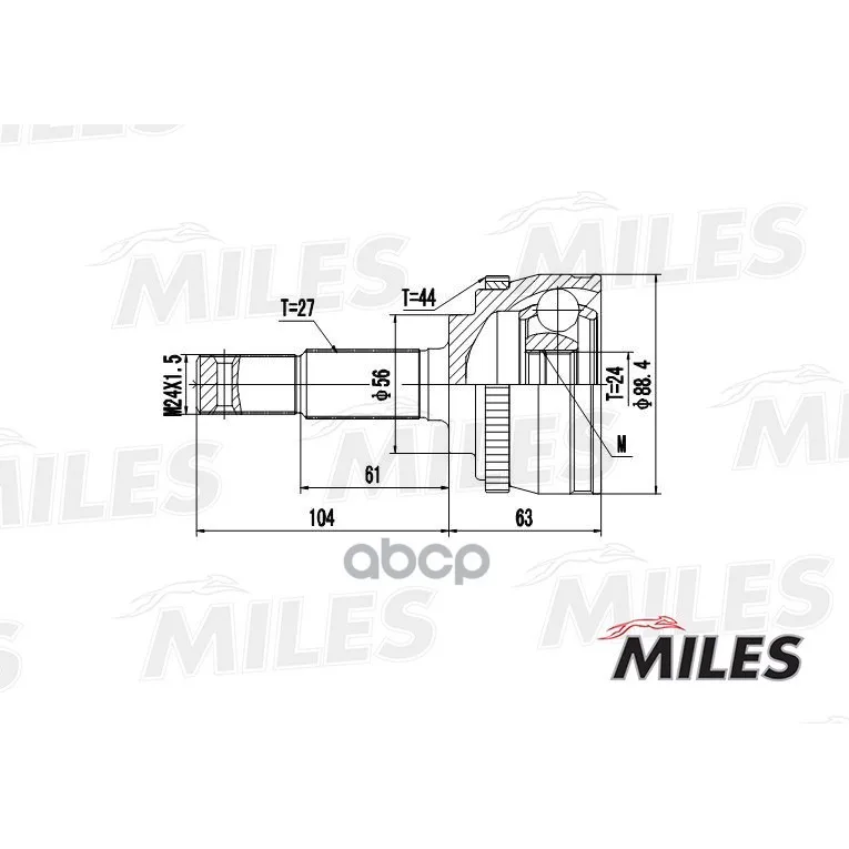 Шрус Nissan Primera 2.0 02- Нар. Miles Ga20320 Miles арт. GA20320