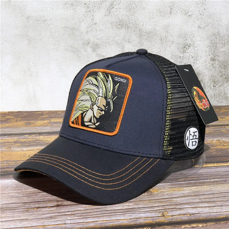 Dragon Ball Goku бейсболка s для мужчин и женщин Snapback хип-хоп летняя кепка Bone gorra hombre Регулируемая Кепка для водителя грузовика сетчатая Кепка для папы