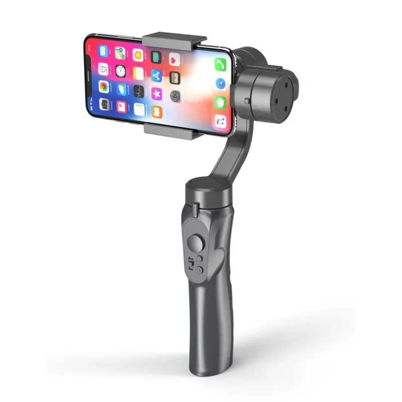 Черный Mobiele Plus 3 оси Telefoon Gopro Gimbal для Gopro Hero 6 5 SJCAM стабилизатор для iPhone andriod - Цвет: Черный
