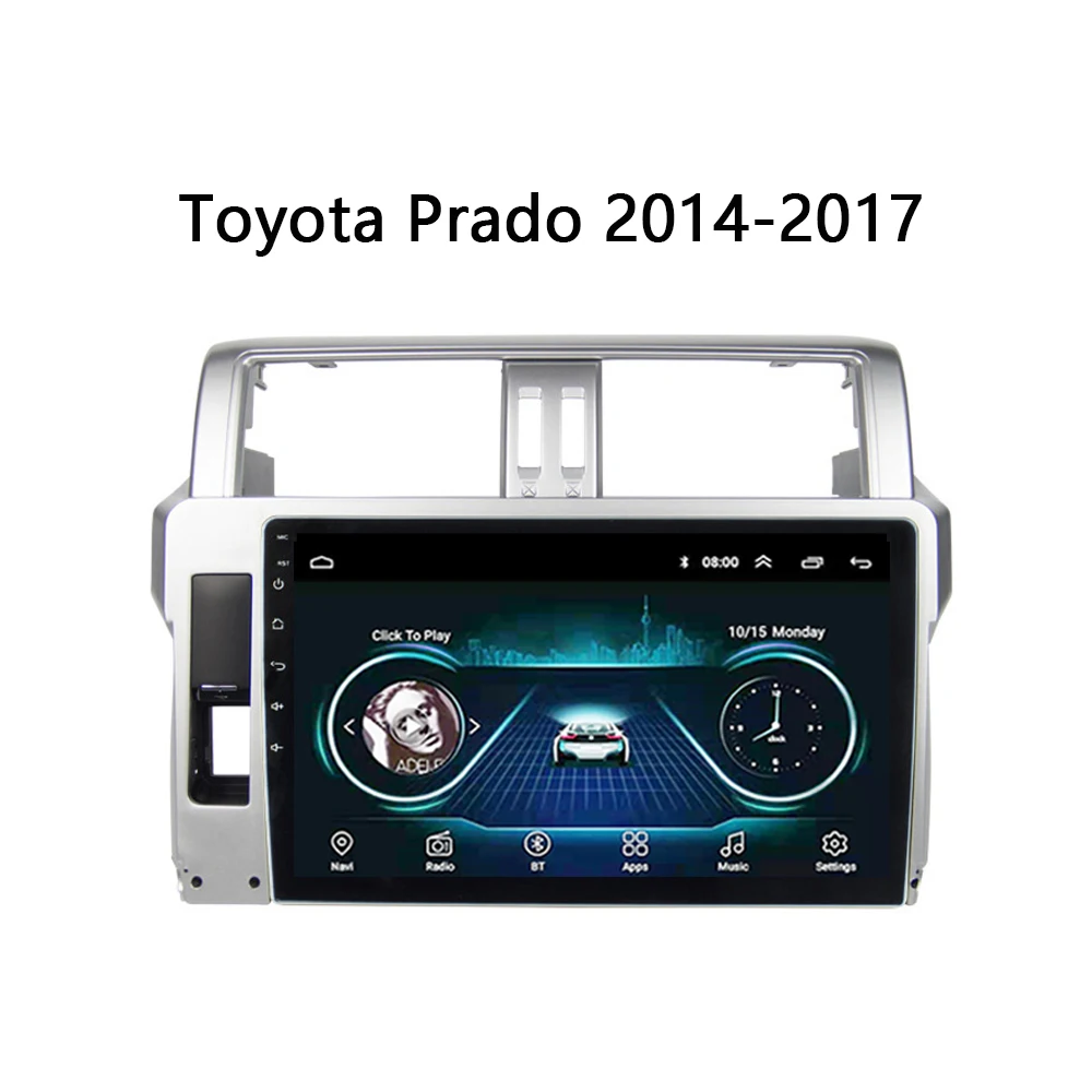 Автомобильный dvd-плеер для Toyota LAND CRUISER PRADO 150 2013-2017 стерео система Поддержка USB FM SWC tv
