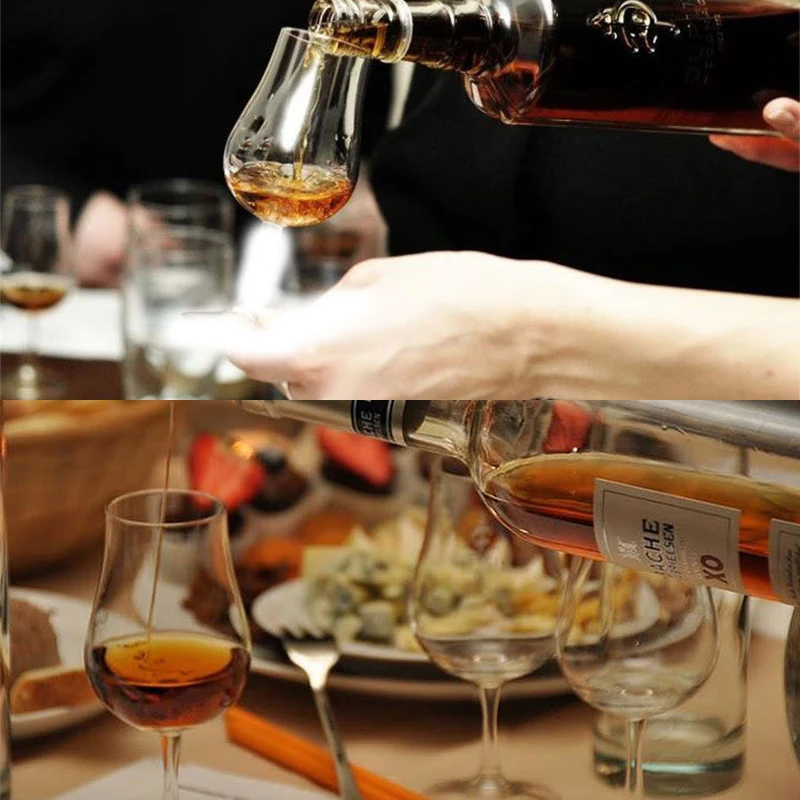 2pcs Taste Scotch Whisky Wine Glass Neat Brandy Snifter Wine Taster Drinking Copita Goblet Cup Home Bar Best Gift For Dad