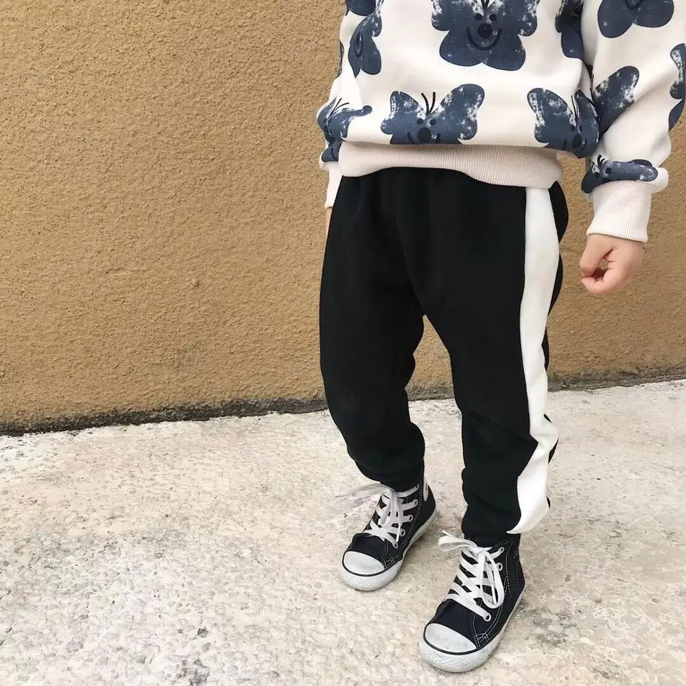 Зимние теплые хлопковые штаны для родителей и детей, Продано в середине декабря От 2 до 12 лет S-XL