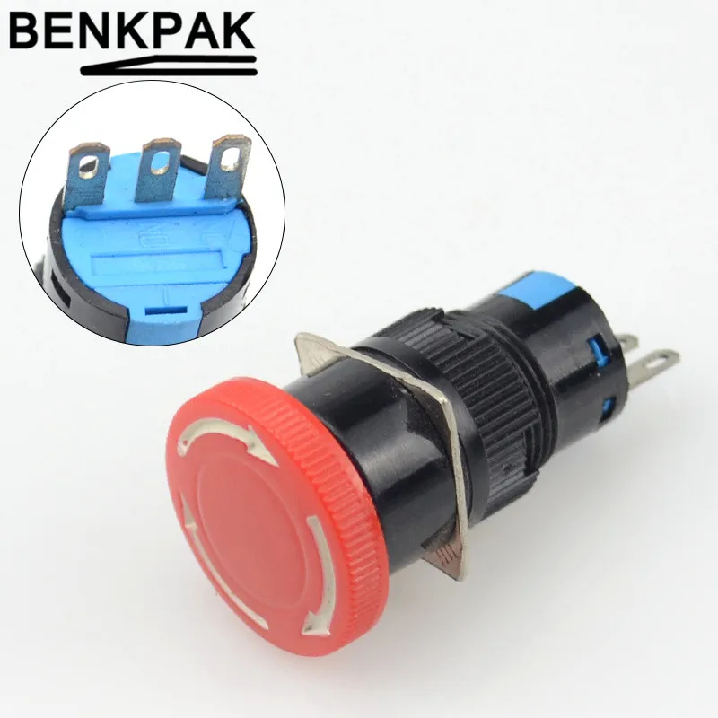16 мм Кнопка аварийного остановки переключатель e Stop переключатель|enclosure switch|enclosure