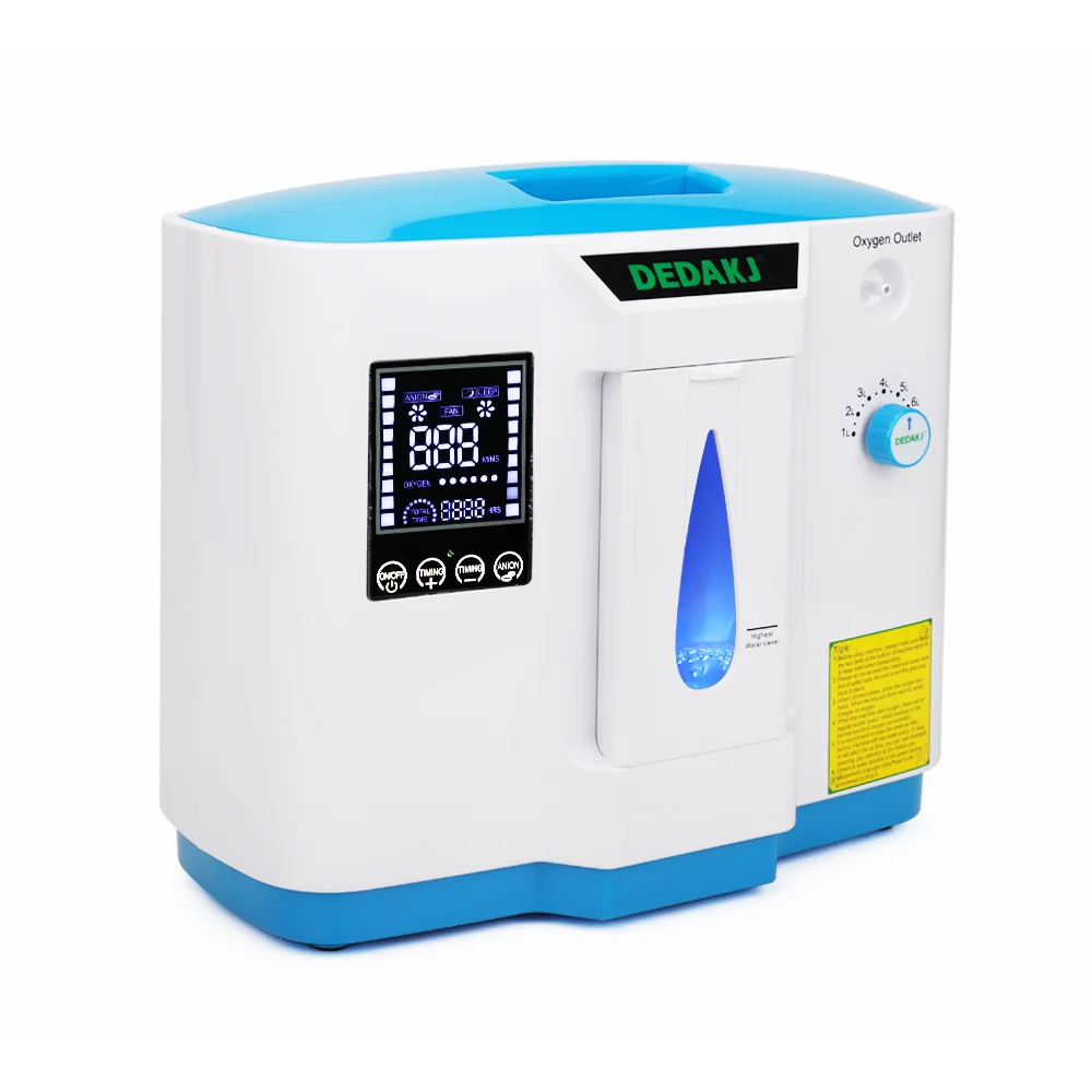 

DE-1B Oxygene Concentrator Household Oxygene Machine 1L-7L Portable Oxygen Concentrator HD LED Display Oxygen Generator